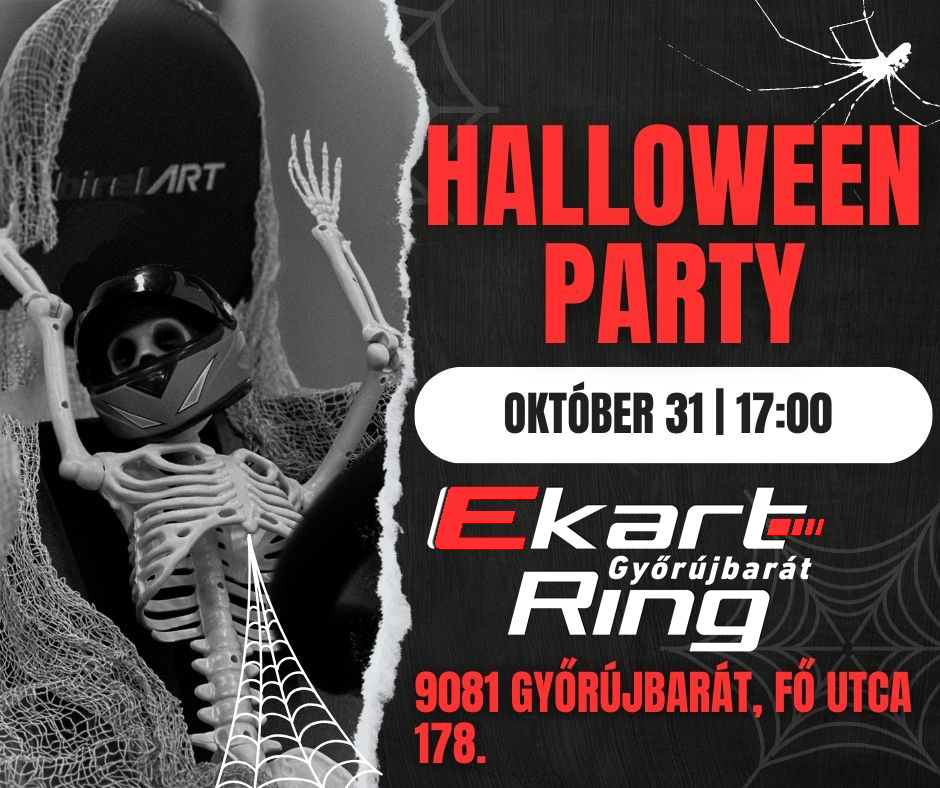 Halloween beöltözős partyt és gokart verseny